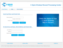 Tablet Screenshot of cspire.rewardpromo.com